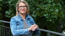 Michaela Valentová, po�adatelka AVON pochodu v Ostrov� a také tradi�ního...