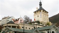 Zámecké lázn a Zámecká v v Karlových Varech.