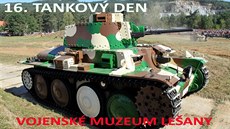 Tank LT vz. 38 na pozvánce 16. roníku akce Tankový den ve ve Vojenském...