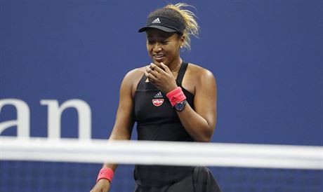 Japonka Naomi sakaov vstebv nval emoc po vyhranm finle US Open.