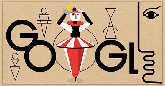 Google Doodle pipomínající 130 let od narození nmeckého výtvarníka Oskara...
