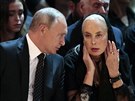 Ruský prezident Vladimir Putin na pohbu zpváka Josifa Kobzona (2. záí 2018)