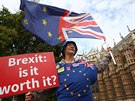 Odprci brexitu u britského parlamentu v Londýn (5. záí 2018)