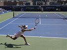 Ukrajinská tenistka Lesja Curenková ve 3. kole US Open proti Katein Siniakové.
