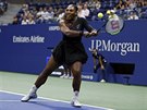 Serena Williamsová ve tvrtfinále US Open.