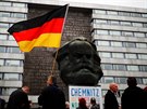 Ve východonmeckém Chemnitzu protestují lidé kvli útoku, po kterém zemel...
