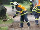 Moravskosleztí hasii eili následky po vydatném deti a boukách.