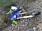 Na Tborsku srazil vlak motorke, po nehod zemel.