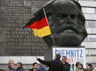 Ve východonmeckém Chemnitzu se protestovalo kvli útoku, po kterém zemel...