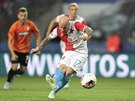 Miroslav Stoch ze Slavie proměnil penaltu proti Plzni