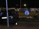 Nehoda motorky s autem v praskch Holeovicch. (4.9.2018)