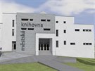 Vizualizace nov budovy mstsk knihovny v Rychnov nad Knnou.