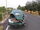 Pi dopravní nehod na Tachovsku se zranil nejen idi osobního vozidla, ale i...
