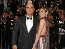 Robbie Williams a jeho manelka Ayda Fieldová (Cannes, 16. kvtna 2015)