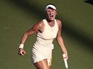 Markéta Vondrouová bhem osmifinále US Open.
