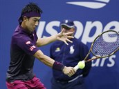 Kei Niikori v semifinle US Open.