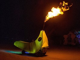 Festival Burning Man v nevadské pouti Black Rock (srpen/záí 2018)