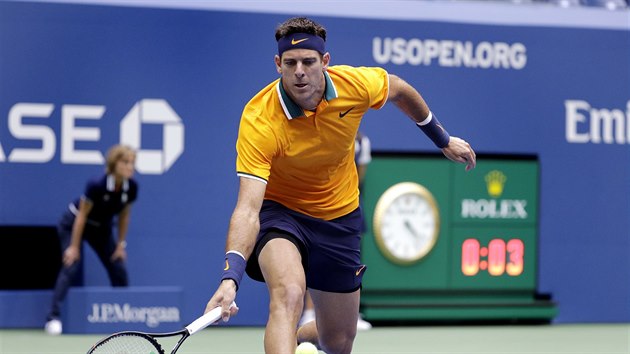 Juan Martn del Potro dobh mek v semifinle US Open proti Rafaelu Nadalovi.