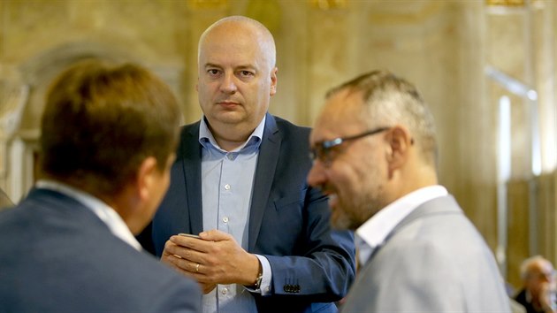 f opozin SSD Oliver Pospil na poslednm pedvolebnm jednn brnnskho zastupitelstva (2018)