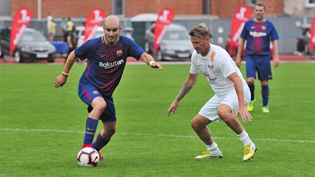 Znojmo ije fotbalem, Exhibin utkn esko-Slovensko vs. Barcelona.