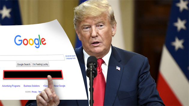 Donald Trump si post�oval, �e Google neodkazuje na jeho projevy. Není to ale...