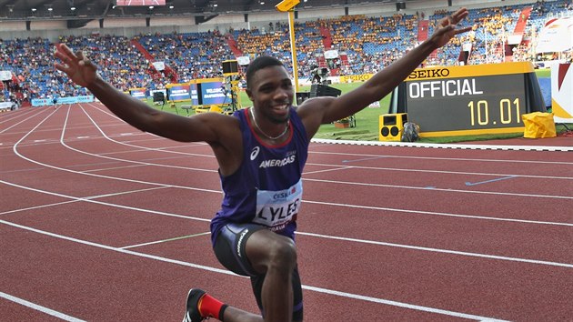 Amerian Noah Lyles vyhrl sprint na 100 metr na Kontinentlnm pohru.