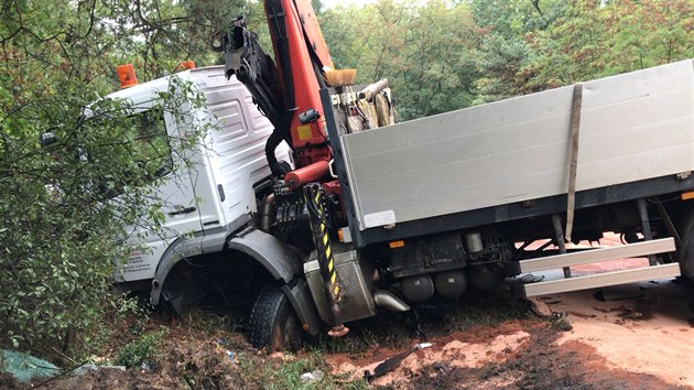 V Nymburce se srazilo osobn auto s nkladnm.(3.9.2018)