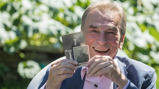 Franti�ek N�mec p�i natá�ení dokumentu �ivot herce: Franti�ek N�mec