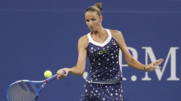 ODVÁŽNĚ. S vervou se opírala česká tenistka Karolína Plíšková do míčků ve třetím kole US Open.  V prvním setu zahrála dvanáct „winnerů“.
