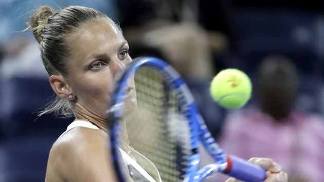 HATTRICK. Česká tenistka Karolína Plíšková v New Yorku potřetí za sebou postoupila do osmifinále.