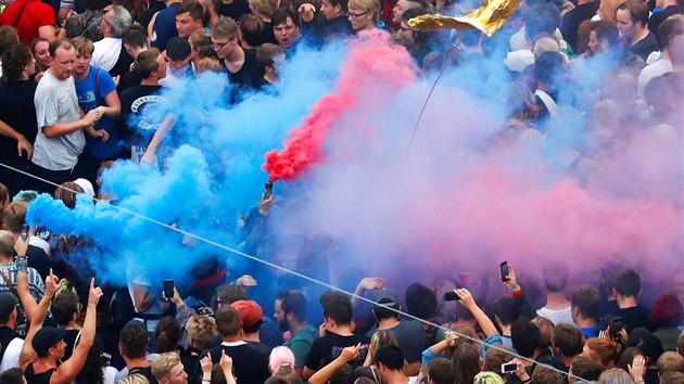 Koncert proti rasismu v nmeckm Chemnitzu. (3. z 2018)