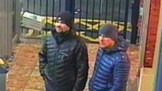 Údajní útočníci na Sergeje Skripala Alexander Petrov a Ruslan Boširov na...