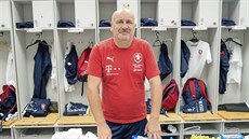 V reprezentační kabině. Josef Hamšík dělá českému áčku kustoda čtvrtým rokem, v...