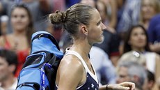 KONEC. Česká tenistka Karolína Plíšková se loučí s US Open stejně jako loni ve...