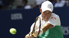 Kei Niikori ve tvrtfinále US Open.