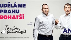 Kandidát ANO na praského primátora Petr Stuchlík a premiér Andrej Babi...