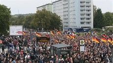 Protesty kvli vrad Nmce ve východonmeckém Chemnitzu organizátoi pedasn...