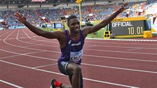 Amerian Noah Lyles vyhrál sprint na 100 metr na Kontinentálním poháru.