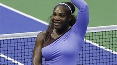 VSTŘÍC SEDMÉMU TITULU. Americká tenistka Serena Williamsová se těší z postupu...