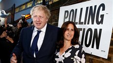 Boris Johnson a jeho man�elka Marina Wheelerová (Londýn, 23. �ervna 2016)