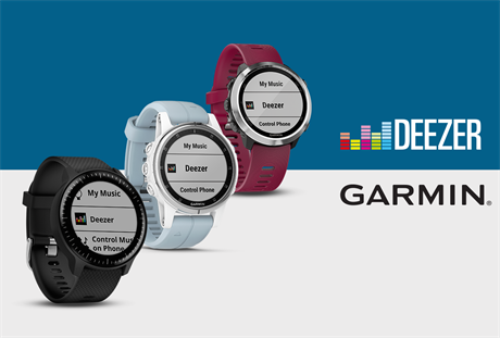 Hudební streamování pes Deezer konen funguje na hodinkách Garmin