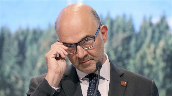 Eurokomisa pro hospodáské a finanní záleitosti PIerre Moscovici (7. záí...
