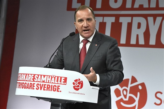 védský premiér a pedseda sociální demokracie Stefan Löfven (9. záí 2018)