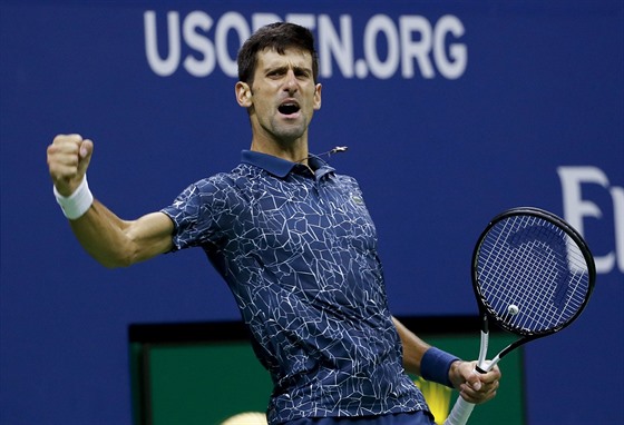 Radost Novaka Djokovie ve finále US Open.