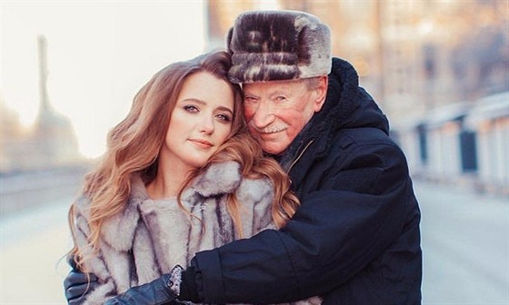Ruský herec Ivan Krasko a jeho manelka Natalia (2017)