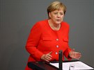 Nmecká kancléka Angela Merkelová v nmeckém Spolkovém snmu (12. záí 2018)