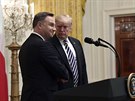 Americký prezident Donald Trump a polský prezident Andrzej Duda v Bílém dom...