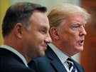 Americký prezident Donald Trump a polský prezident Andrzej Duda v Bílém dom...