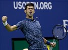 Radost Novaka Djokoviče ve finále US Open.