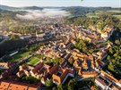 Celkov� pohled na centrum �esk�ho Krumlova